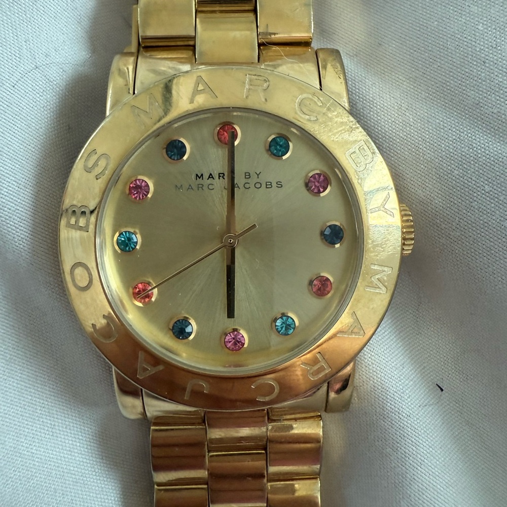 Marc by Marc Jacobs Gold Watch with Jewel Accents